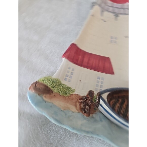 Burton And Burton Lighthouse Ocean Serving Dish Chips And Dip - Picture 5 of 10